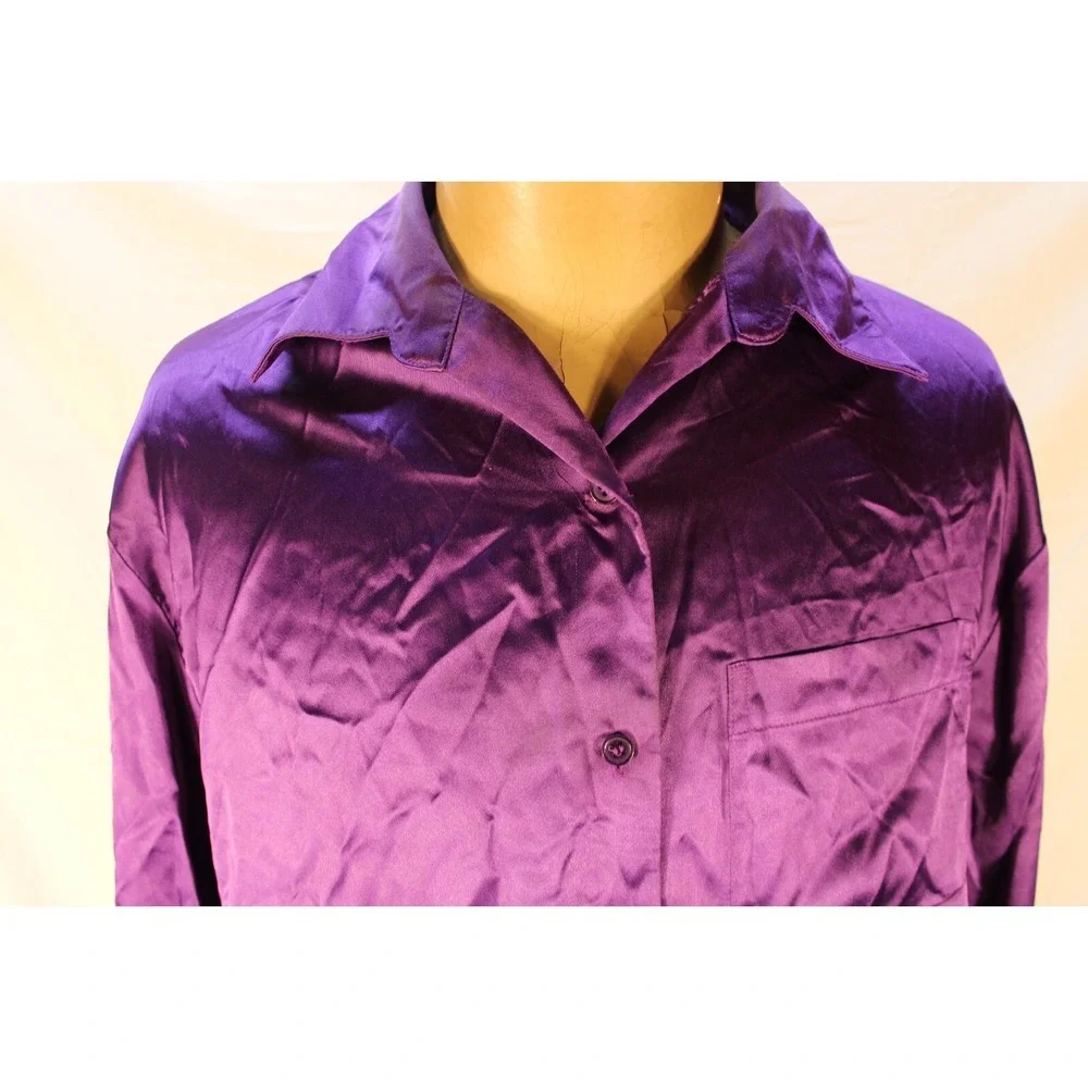 Victoria Secret Long Sleeve Button Up Shirt‎ Pajama Top Size XS